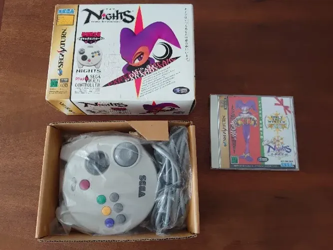 Controle 3d Sega Saturn Edição Nights Completo Impecável!!