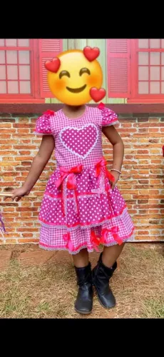 Vestido junino tam.6 anos