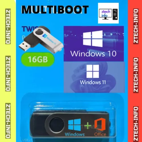 PENDRIVER BOOTAVÉL PARA INSTALAÇÃO DO W. 10 E 11 EM PC E NOTEBOOK