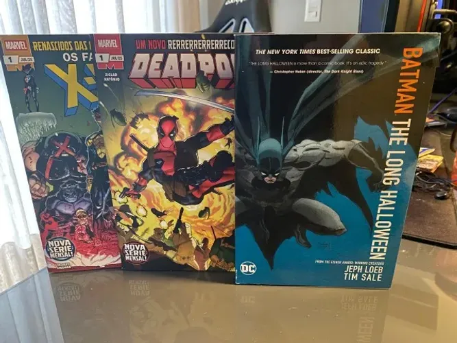 Lote HQs: Batman The Long Halloween (Importado) + Deadpool e X-Men