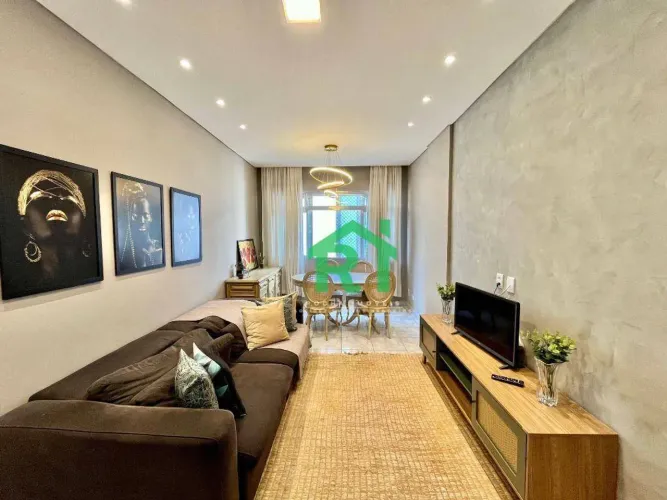 Apartamento com 2 dormitórios à venda, 90 m² por R$ 530.000,00 - Pitangueiras - Guarujá/SP
