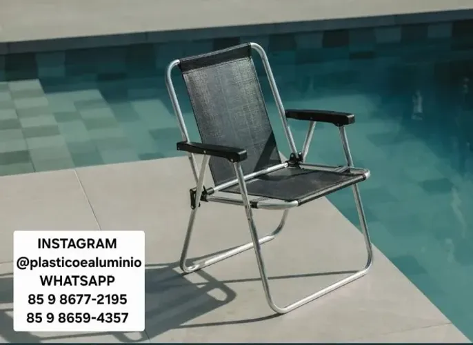 Cadeira de Praia em Alumínio   Cadeira Mor Material alumínio Não enferruja  