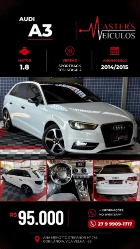 Audi A3 Sportback 1.8 16V TFSI S-tronic 5P 2015
