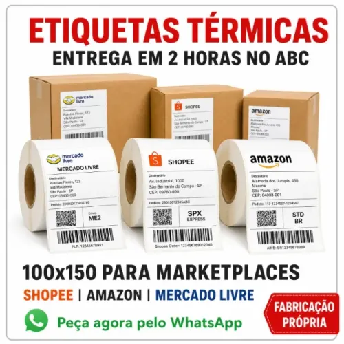 Bobinas e Etiquetas Termicas Direto da Fabrica