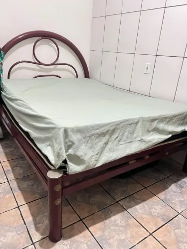 Cama de casal de Ferro (Faço Entrega)