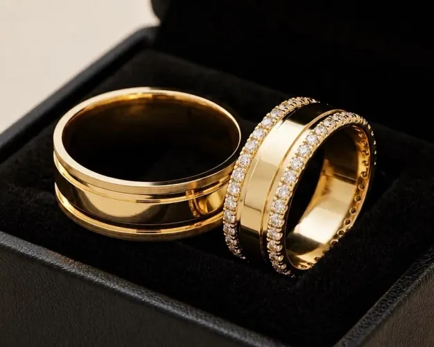 Par de Alianças Istambul em Ouro 18k 750