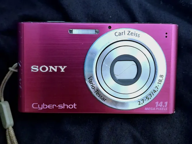 Câmera Sony Cybershot DSC W320 14.1 Rosa Digicam Vintage!