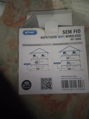 Repetidor de Wi-Fi sem fio wireless Knup modelo KP _3005