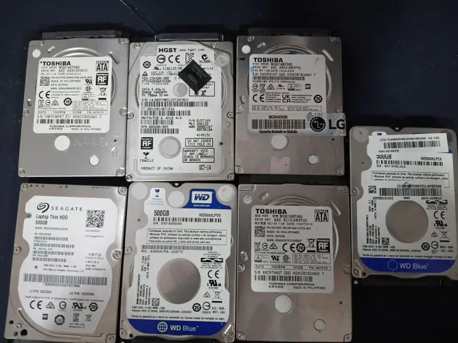 Lote HDs 500GB saudaveis