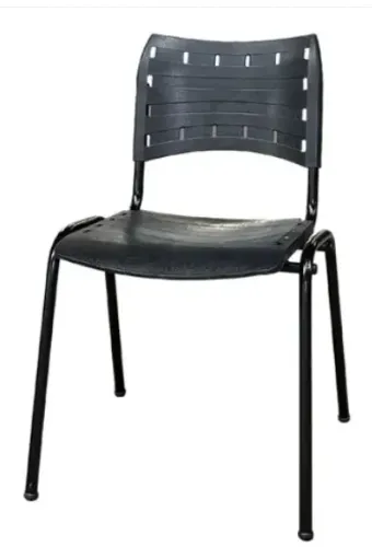 Cadeira Compact fixa A/E Preto polipropileno