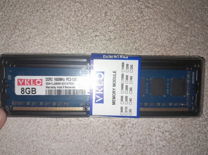 Memória Ram 8G DDR3 1600hz