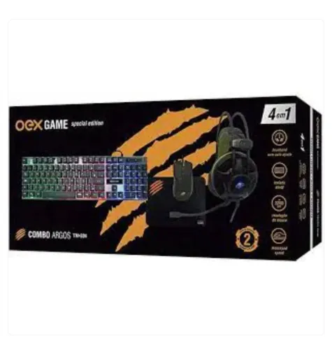 Combo gamer 4x1 headset,mouse, teclado,moisepad