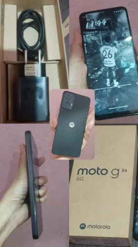 MOTO G34 5G 128GB - impecável + Caixa e carregador