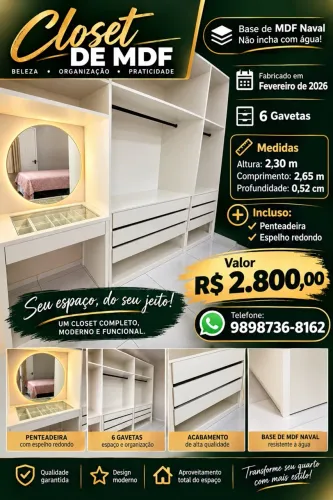 Closet 100% MDF