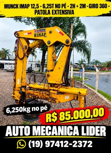 MUNCK IMAP 12,5 - 6,25T NO PÉ - 2H - GIRO 360- PATOLA EXTENSIVA