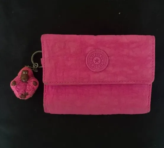 Kipling Carteira organizadora média rosa