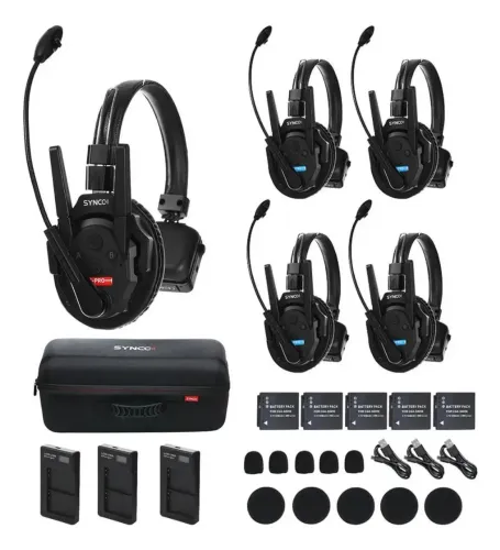 Fones de ouvido sem fio Synco Xtalk Xpro5 com microfone
