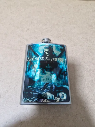 Cantil de Bolso Inox Avenged Sevenfold (Álbum Nightmare) - Novo / Nunca Usado
