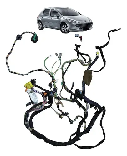 Chicote Painel Central Tabelier Rádio Peugeot 307 Uzad0