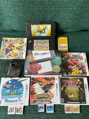 New Nintendo 3DS XL Completo com Tudo Original 