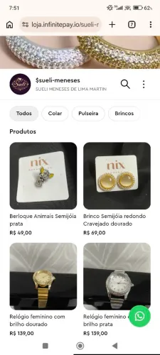 Semijóias com garantia de 1 ano com preços a partir de R$ 39,00