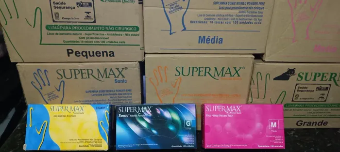 Queima Estoque  - Luvas  Nitrilicas e Latex não Cirúrgicas Supermax