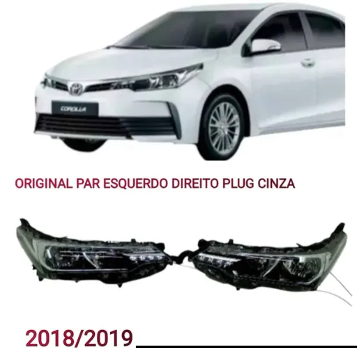 Par Farol Corolla 2018 2019 Com Led Original
