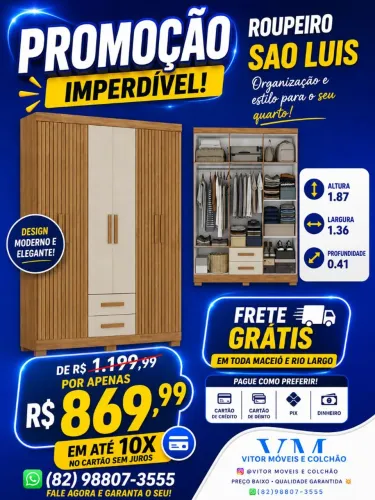 PROMOÇÃO DE ROUPEIRO SÃO LUIS