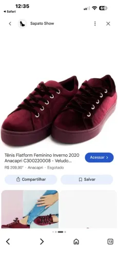 Sapato vermelho