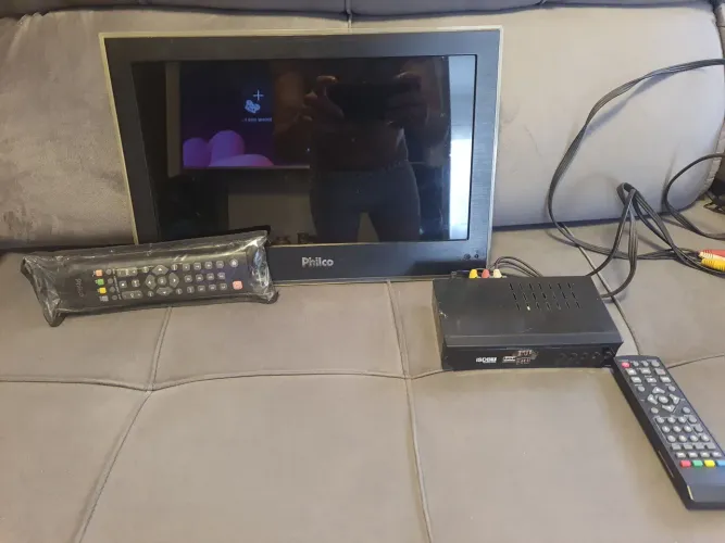 Tv e conversor de tv digital