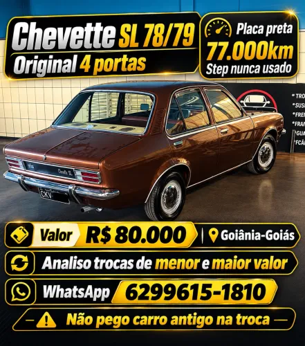 Chevrolet Chevette L / SL / Sl/e / DL / SE 1.6 1979