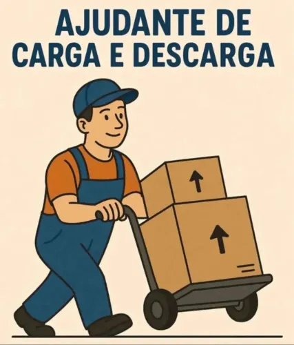 Disponível Ajudante de mudança/ frete