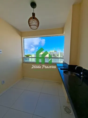 Apartamento para Locação em Salvador-BA, Bairro Piatã, 2 Quartos, Suíte, Sala em dois ambi