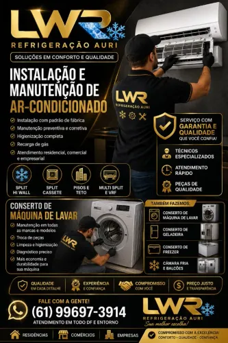 Instalações e manutenção de equipamentos ar condicionado