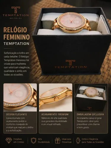 RELÓGIO TEMPTATION IMPORTADO 