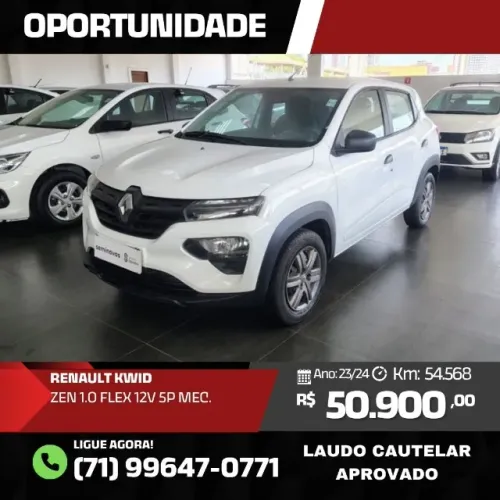 Renault Kwid Zen 1.0 Flex 12V 5P Mec. 2024