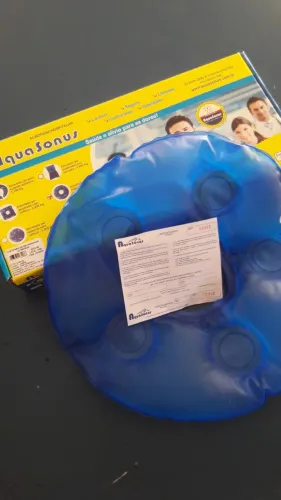 Almofada de Gel Redonda com Orifício Aquasonus