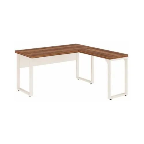 Escrivaninha Em L Para Escritórios Home Office Amadeirada Design Moderno - 34329
