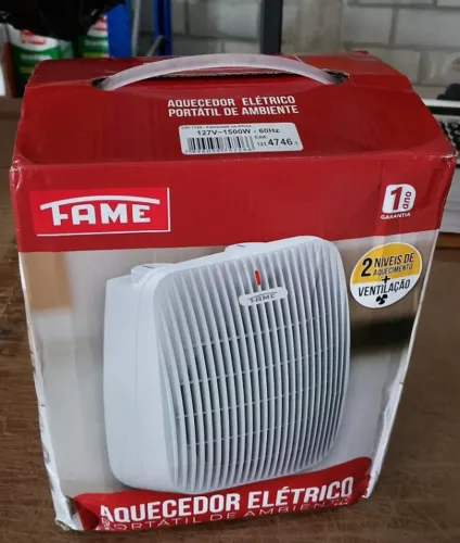 AQUECEDOR ELETRICO PORTATIL DE AMBIENTE 127V/1500W