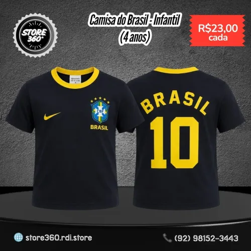 Camisa do Brasil Infantil