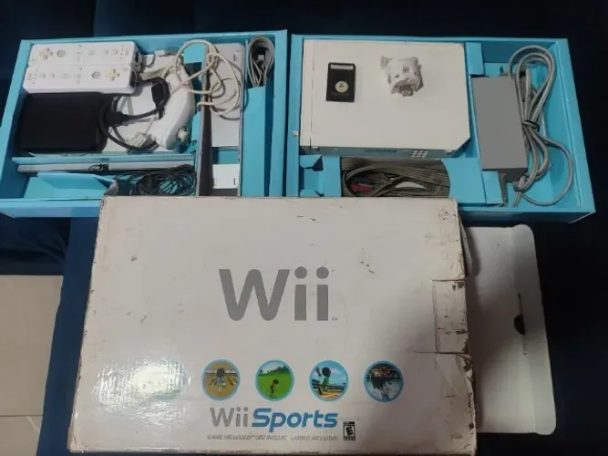 Nintendo Wii Desbloqueado Completo + 2 Controles + HD 1TB + Caixa