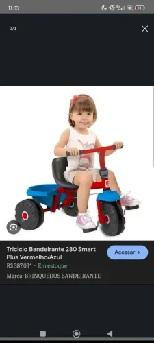 Triciclo bandeirante- retirar em Candeias 