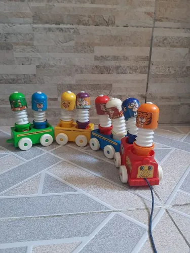 Trenzinho tomy infantil vintage 1976 do re- mi