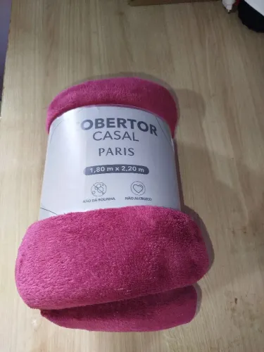 Cobertor Casal Paris 1,80x2,20 Novo | Antialérgico | R$ 100