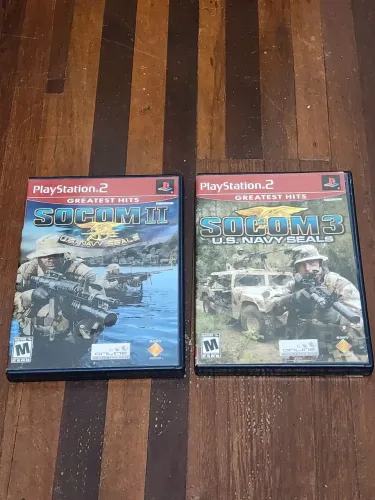 Socom 2 e 3 para PS2 - jogos originais