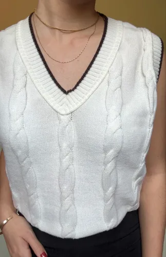 Colete de tricô