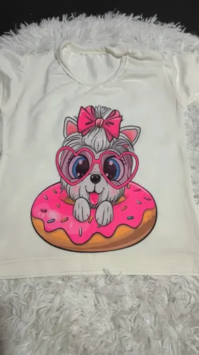 Lindas blusas infantis sublimada