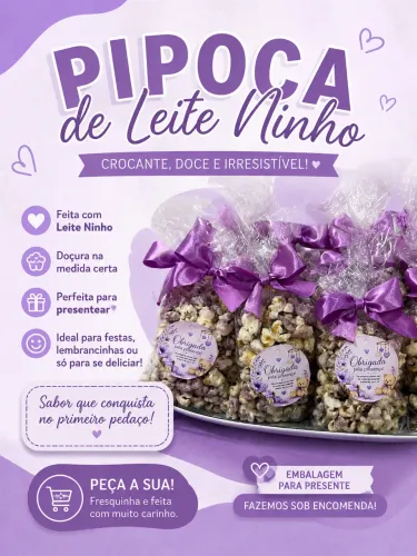 PIPOCA DE LEITE NINHO