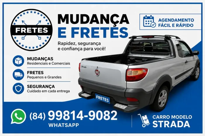 Frete, mudança, serviços gerais