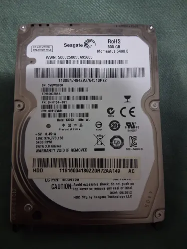 Hd 500 gb 2,5 Seagate